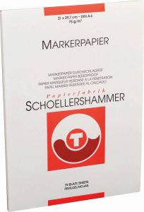 Schoellershammer markerpapier A4 75 g m² blok van 75 vel