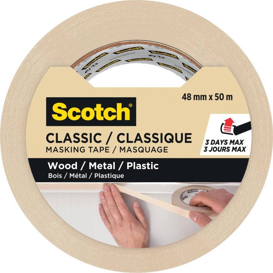 Scotch classic afplaktape ft 48 mm x 50 m