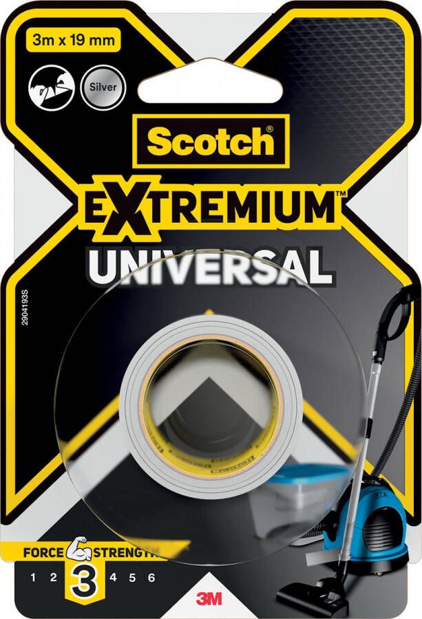 Scotch ducttape Extremium Universal ft 19 mm x 3 m zilver