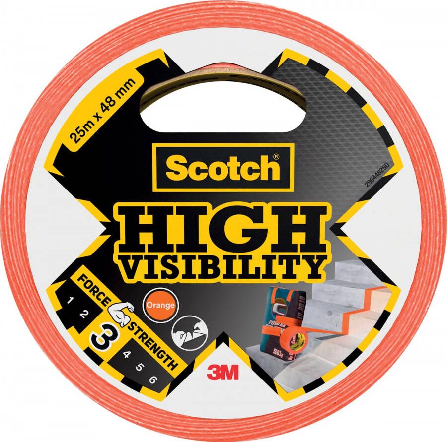 Scotch ducttape High Visibility ft 48 mm x 25 m oranje