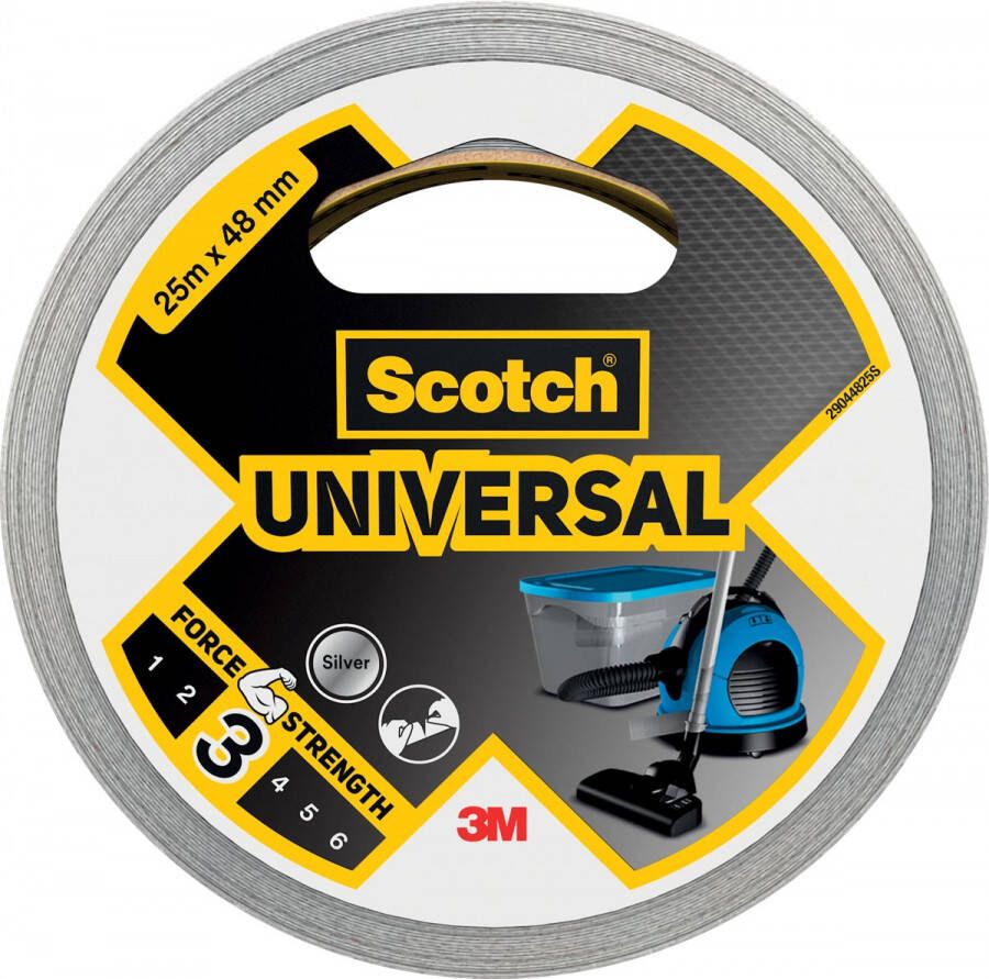 Scotch ducttape Universal ft 48 mm x 25 m zilver