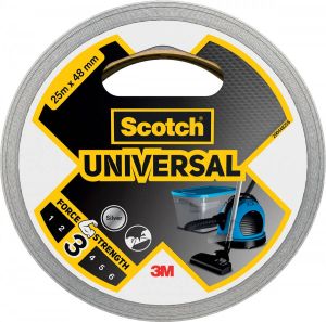 Scotch ducttape Universal ft 48 mm x 25 m zilver