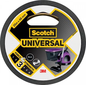 Scotch ducttape Universal ft 48 mm x 25 m zwart