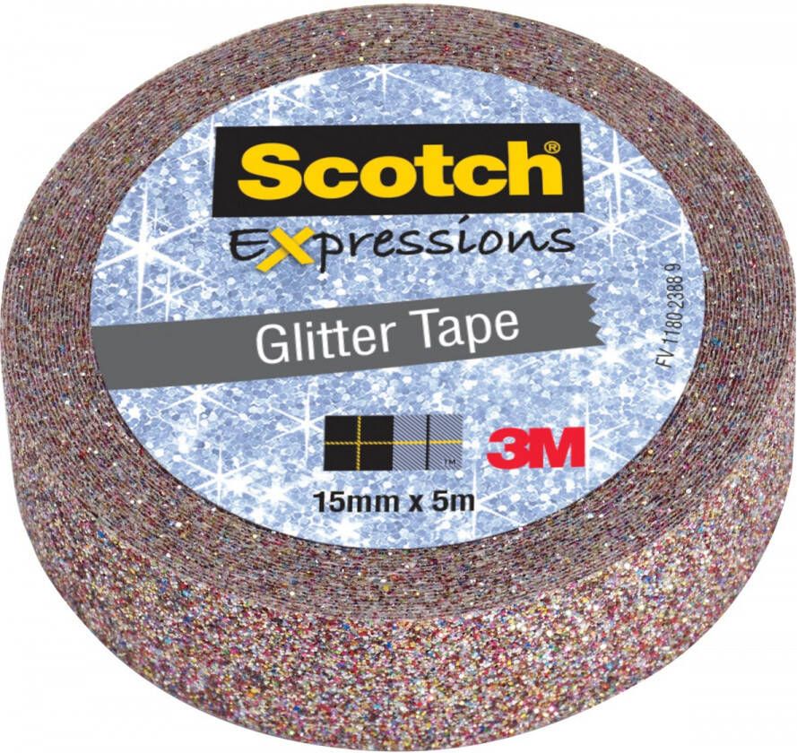 Scotch Expressions glitter tape 15 mm x 5 m multi colored