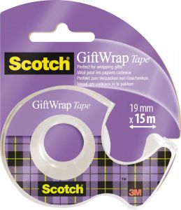 Scotch Gift Wrap tape ft 19 mm x 15 m op blister