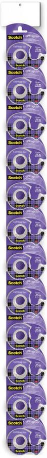 Scotch GiftWrap tape ft 19 x 15 m 2 clipstrips met elk 12 blisters