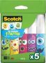 Scotch lijmstift Monster permanent doos van 5 x 8 g 2 clipstrips van 12 dozen per strip - Thumbnail 2