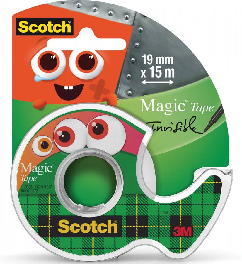 Scotch plakband Magic Monster Tape ft 19 mm x 15 m 2 clipstrips met 12 blisters per strip