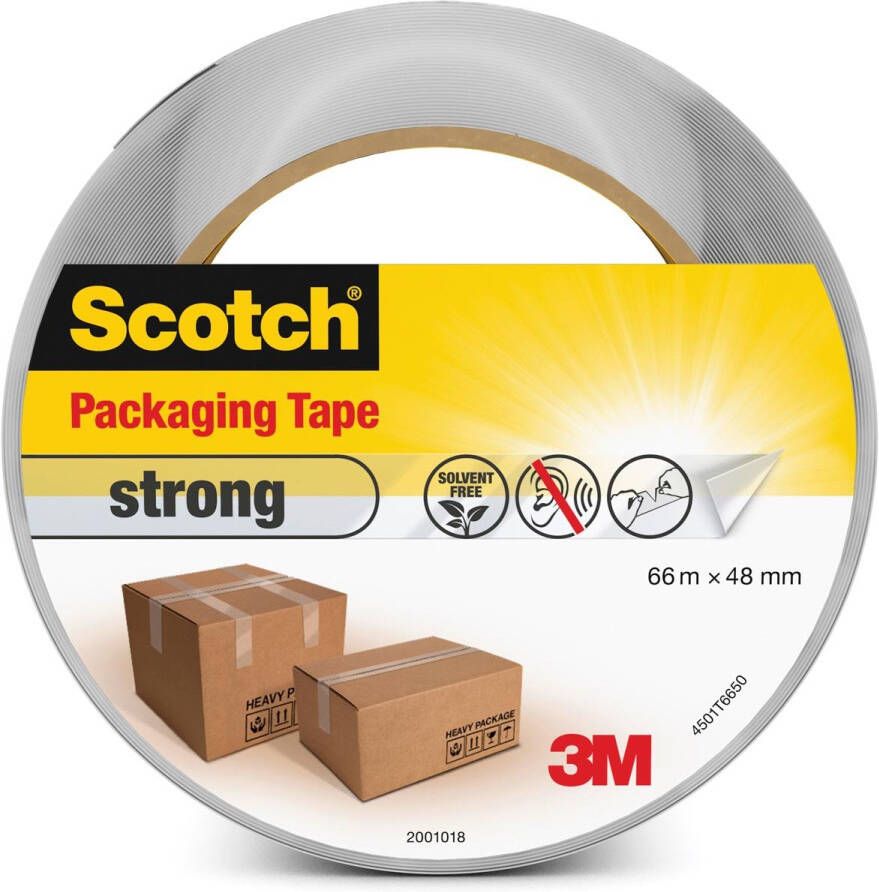 Scotch verpakkingsplakband Classic ft 48 mm x 66 m transparant per rol
