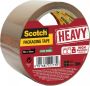 Scotch verpakkingsplakband Heavy ft 50 mm x 50 m bruin per stuk - Thumbnail 1