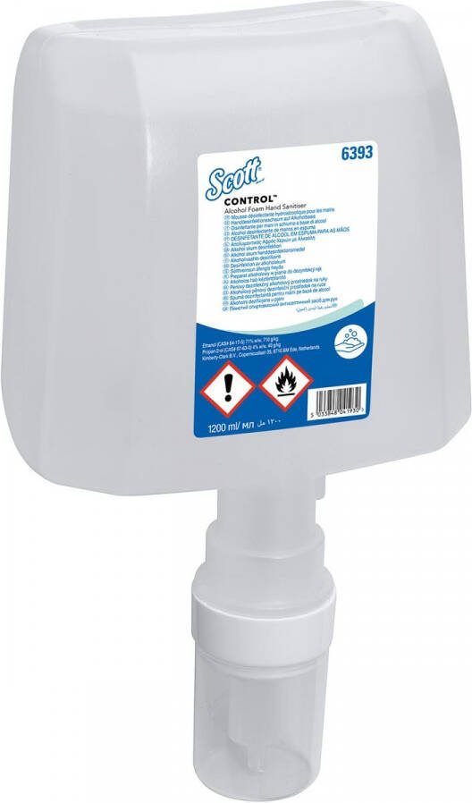 Scott Kimberly Clark handdesinfecterend schuim met alcohol 1 2 liter - Foto 1