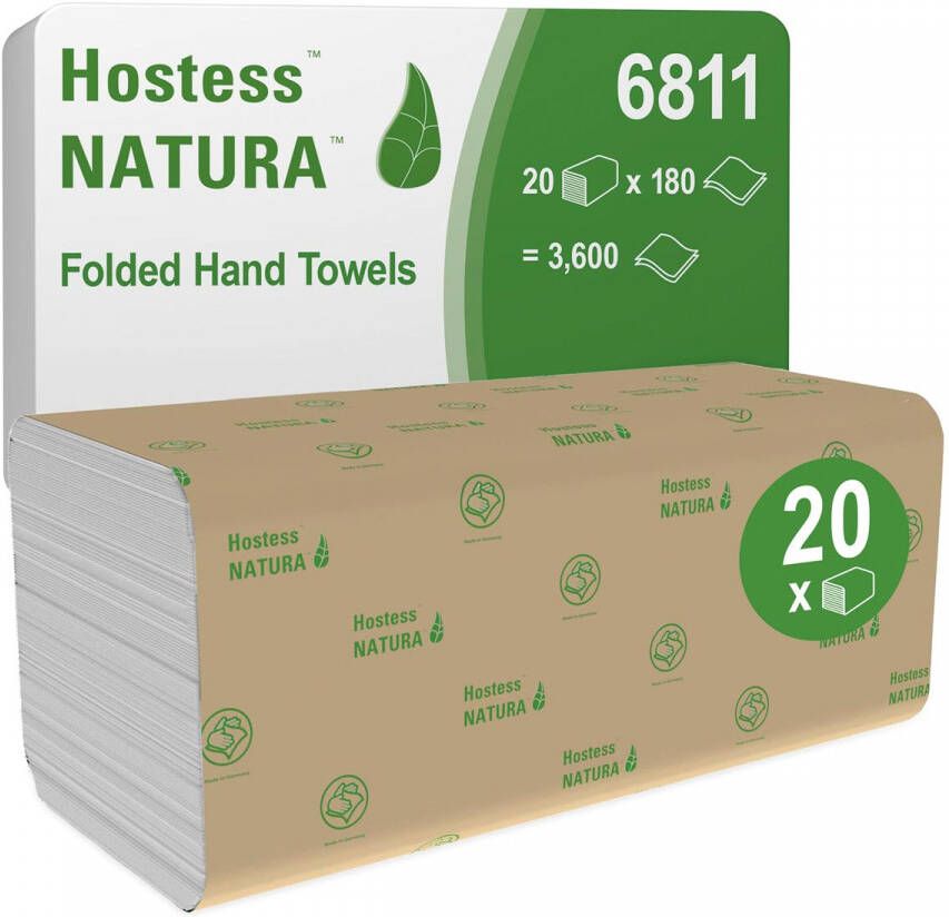 Scott papieren handdoek Natura Z-vouw 2-laags 180 vellen pak van 20 stuks