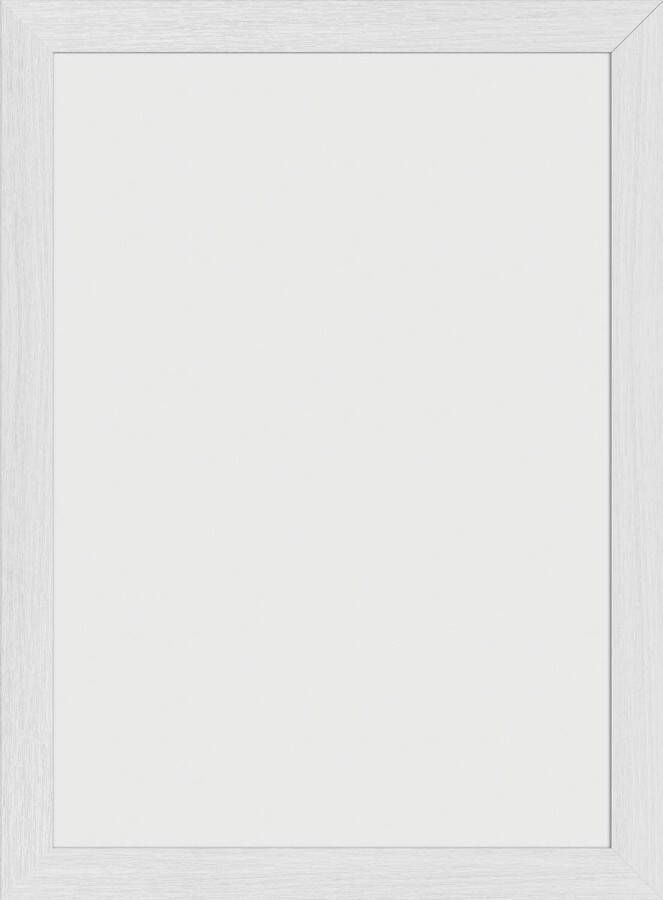 Securit krijtbord Woody wit ft 40 x 30 cm hout met witte lakafwerking