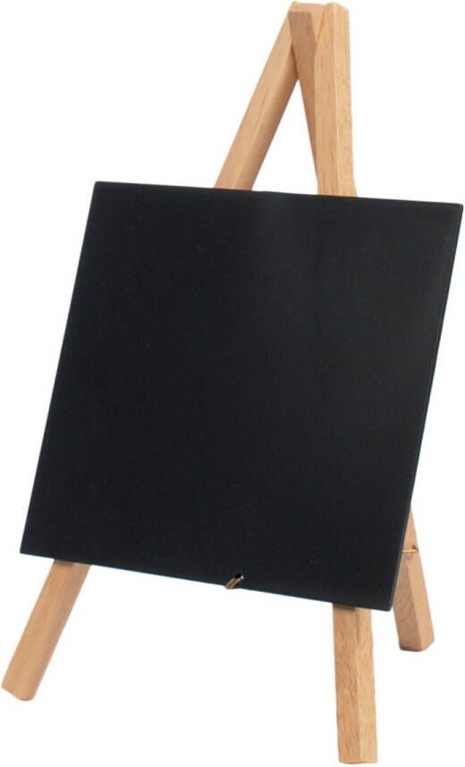 Securit Krijtbord mini 3-poot 26x15.5x1.3cm blank hout