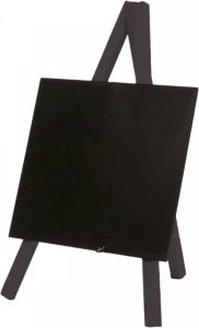 Securit Krijtbord mini 3-poot 26x15.5x1.3cm zwart hout