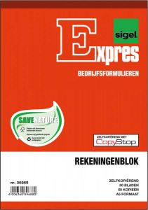 Sigel Expres rekeningblokken ft A5 Nederlands dupli (50 x 2 vel)