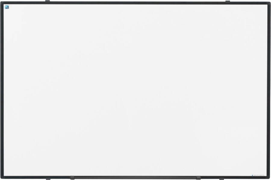 Smit Visual Softline whiteboard emaille magnetisch zwart profiel 90 x 60 cm