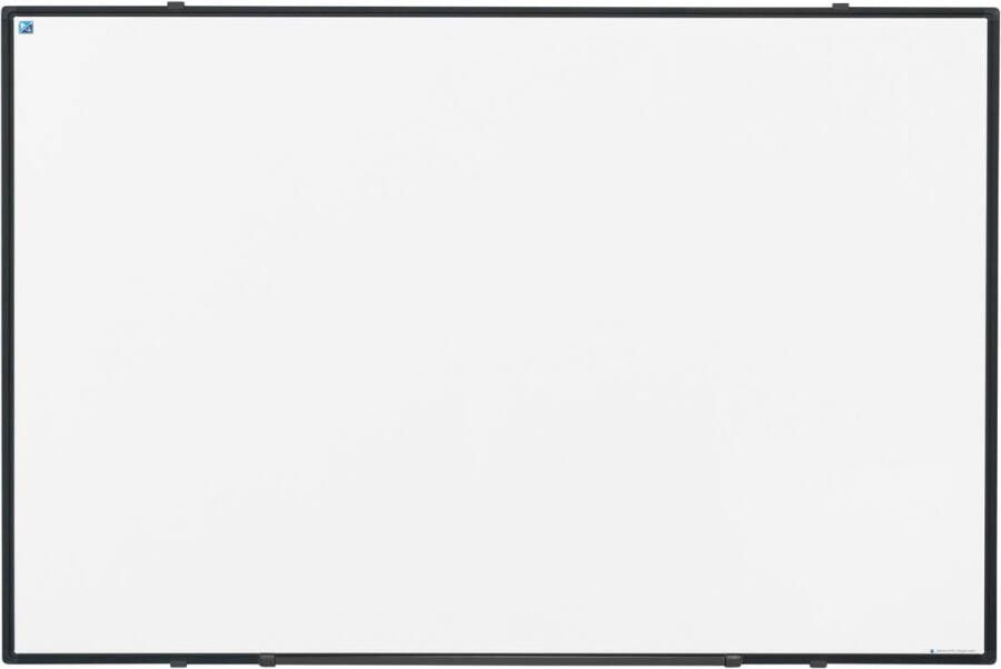 Smit Visual Softline whiteboard gelakt staal magnetisch zwart profiel 90 x 120 cm