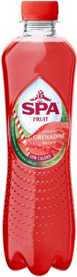 Spa Fruit Sparkling grenadine fles van 40 cl pak van 24 stuks