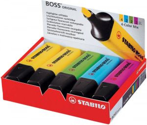 Stabilo BOSS ORIGINAL markeerstift doos van 10 stuks in geassorteerde kleuren