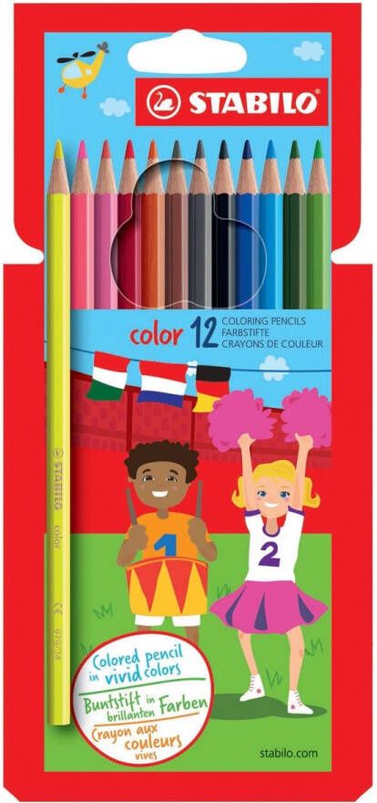 Stabilo Color kleurpotlood kartonnen etui van 12 stuks