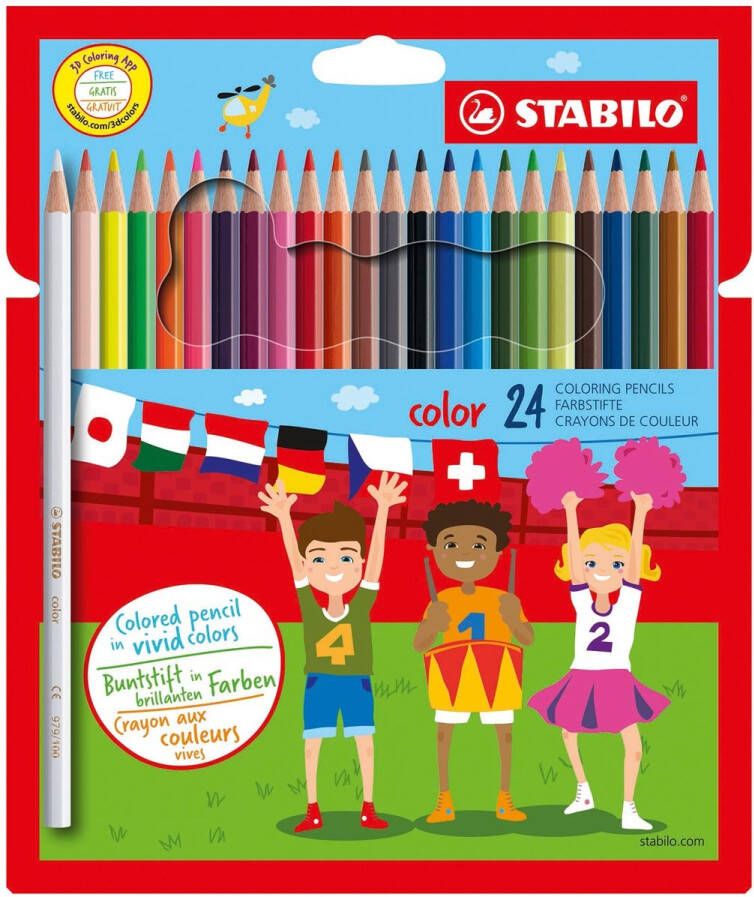 Stabilo Color kleurpotlood kartonnen etui van 24 stuks