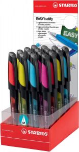 Stabilo EASYbuddy vulpen display van 16 stuks zwart kleur