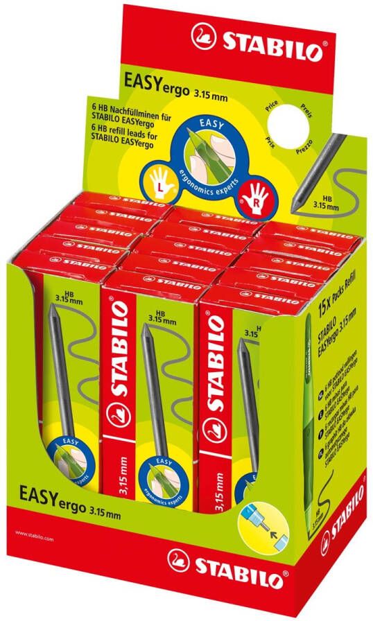 Stabilo Potloodstift Easyergo 7890 6 3.15mm HB doos à 6 stuks