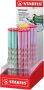 Stabilo EASYgraph S Pastel potlood HB 3 15 mm display van 60 stuks in geassorteerde kleuren - Thumbnail 1