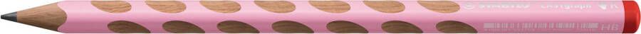 Stabilo EASYgraph S Pastel potlood HB 3 15 mm voor rechtshandigen roze