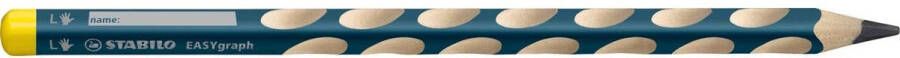 Stabilo EASYgraph S potlood HB 3 15 mm voor linkshandigen petrol