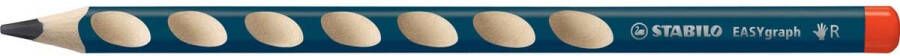Stabilo EASYgraph S potlood HB 3 15 mm voor rechtshandigen petrol