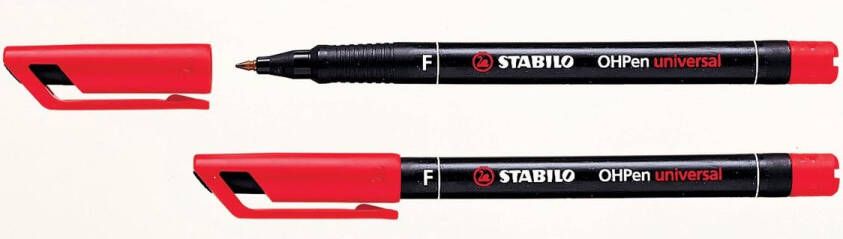 Stabilo OHPen universal OHP-marker permanent fijn 0 7 mm rood