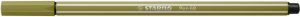 Stabilo Pen 68 viltstift mud green (moddergroen)