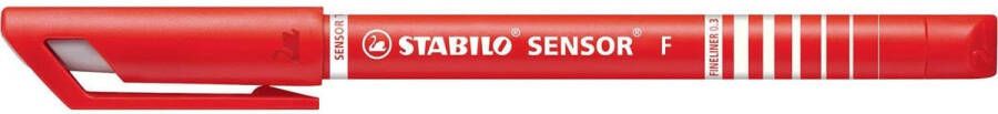 Stabilo Fineliner Sensor 189 40 fijn rood