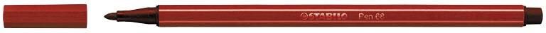 Stabilo Viltstift Pen 68 50 medium donkerrood - Foto 5
