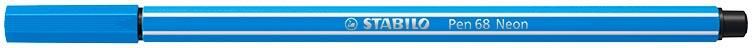 Stabilo Viltstift Pen 68 031 medium neon blauw - Foto 2