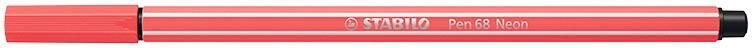 Stabilo Viltstift Pen 68 040 medium neon rood - Foto 2