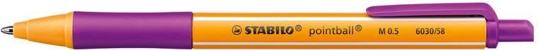 Stabilo Balpen pointball 6030 58 medium lila
