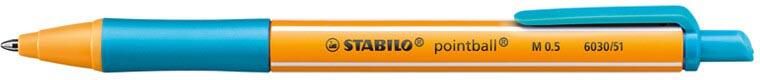 Stabilo Balpen pointball 6030 51 medium turquoise