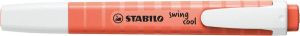 Stabilo swing cool markeerstift mellow coral red
