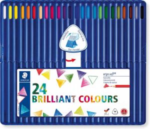 Staedtler Kleurpotloden Ergosoft driekantig 24stuks assorti
