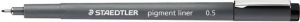 Staedtler Fineliner Pigment 308 zwart 0.5mm