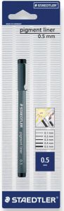 Staedtler fineliner Pigment Liner 0 5 mm op blister
