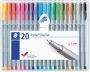 Staedtler fineliner Triplus geassorteerde kleuren opstelbare box met 20 stuks - Thumbnail 1