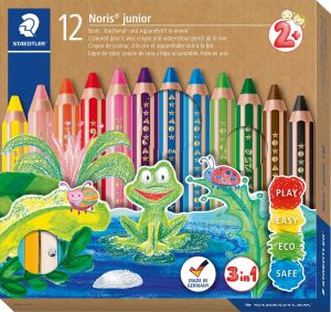 Staedtler kleurpotlood Buddy 3-in-1 doos van 12 stuks in geassorteerde kleuren