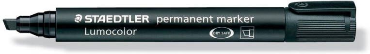 Staedtler Lumocolor 350 permanent marker schuine punt 2 5 mm zwart