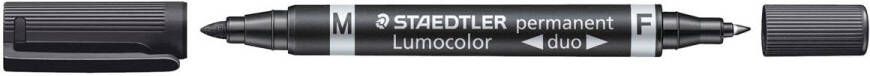 Staedtler Lumocolor Duo 348 permanent marker zwart