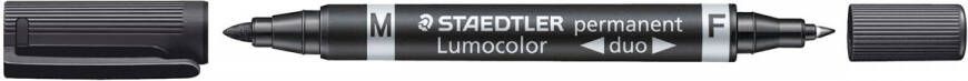 Staedtler Lumocolor Duo 348 permanent marker zwart