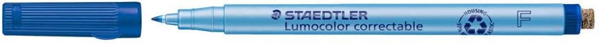 Staedtler Viltstift Lumocolor 305 non permanent correctable F blauw